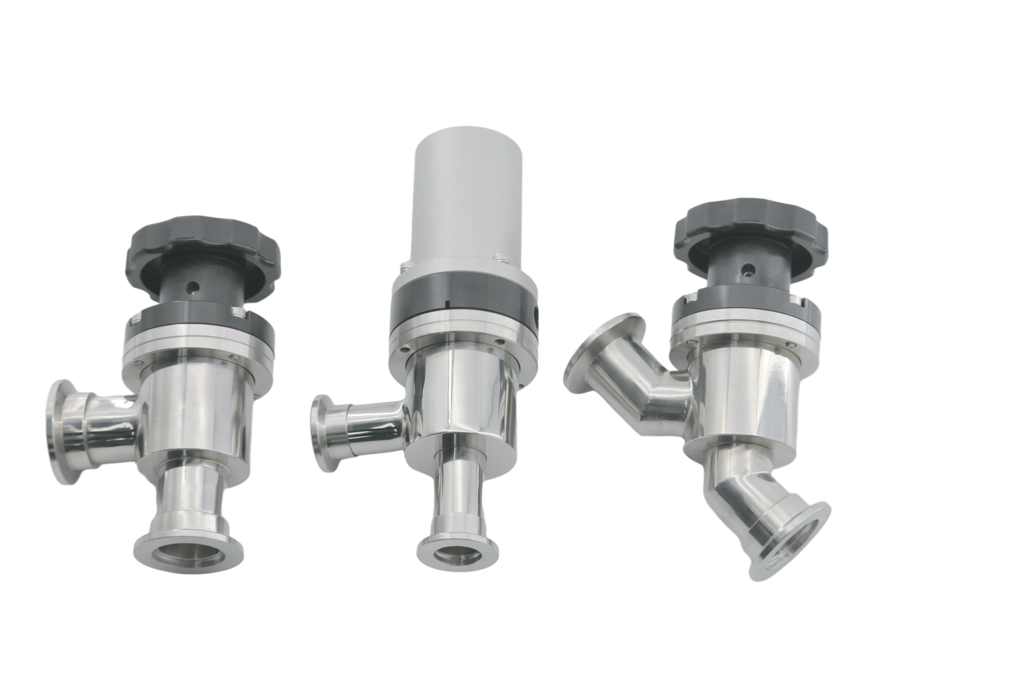 Высококачественная нержавеющая сталь SS304 SS316L KF25 вакуумный угловой клапан ручной дефлекционный L типа тарельчатый