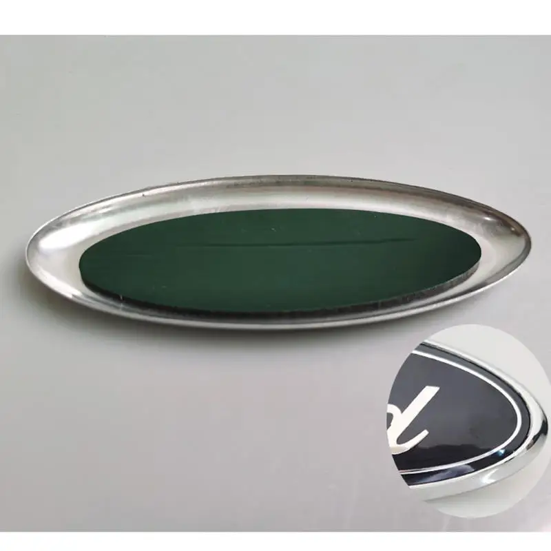 Factory High Quality Chrome Car Body Stickers Logo 175mm 145mm Oval Front Grille & Rear Tailgate Emblem For FORD FOCUS