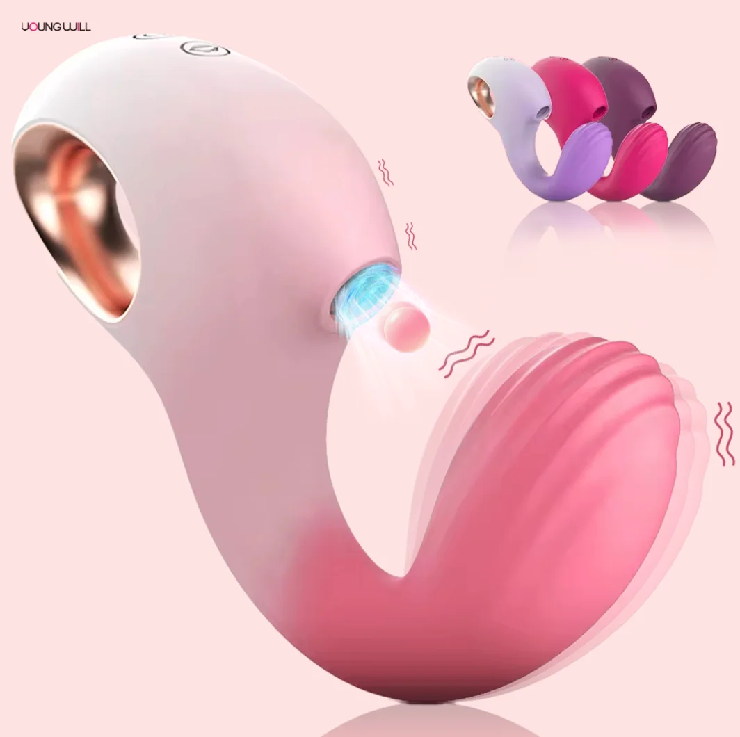 Young Will New Dot Suction Flex Vibrator Dildo Female Sex Toys Clitoral G-spot Vibrator 10 Modes  Mini