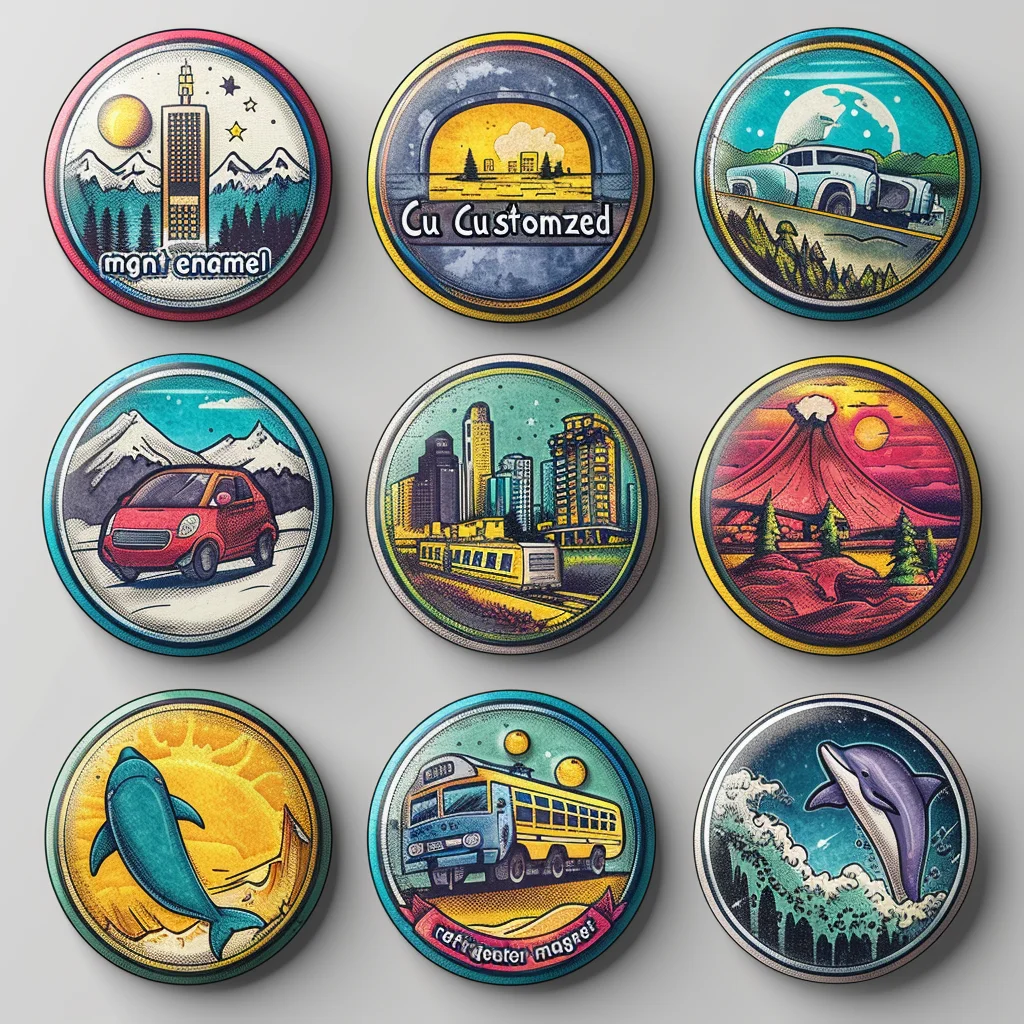 Blank Refrigerator Magnets Wholesale Zinc Alloy Refrigerator Magnet Souvenirs Sublimation Blank Metal Refrigerator Magnets