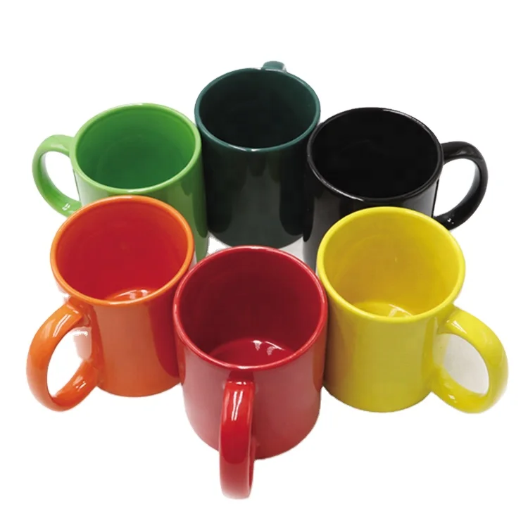 Custom Color Glazed Coffee Mug All Colorful Mug Colorful Printing Ceramic Mug
