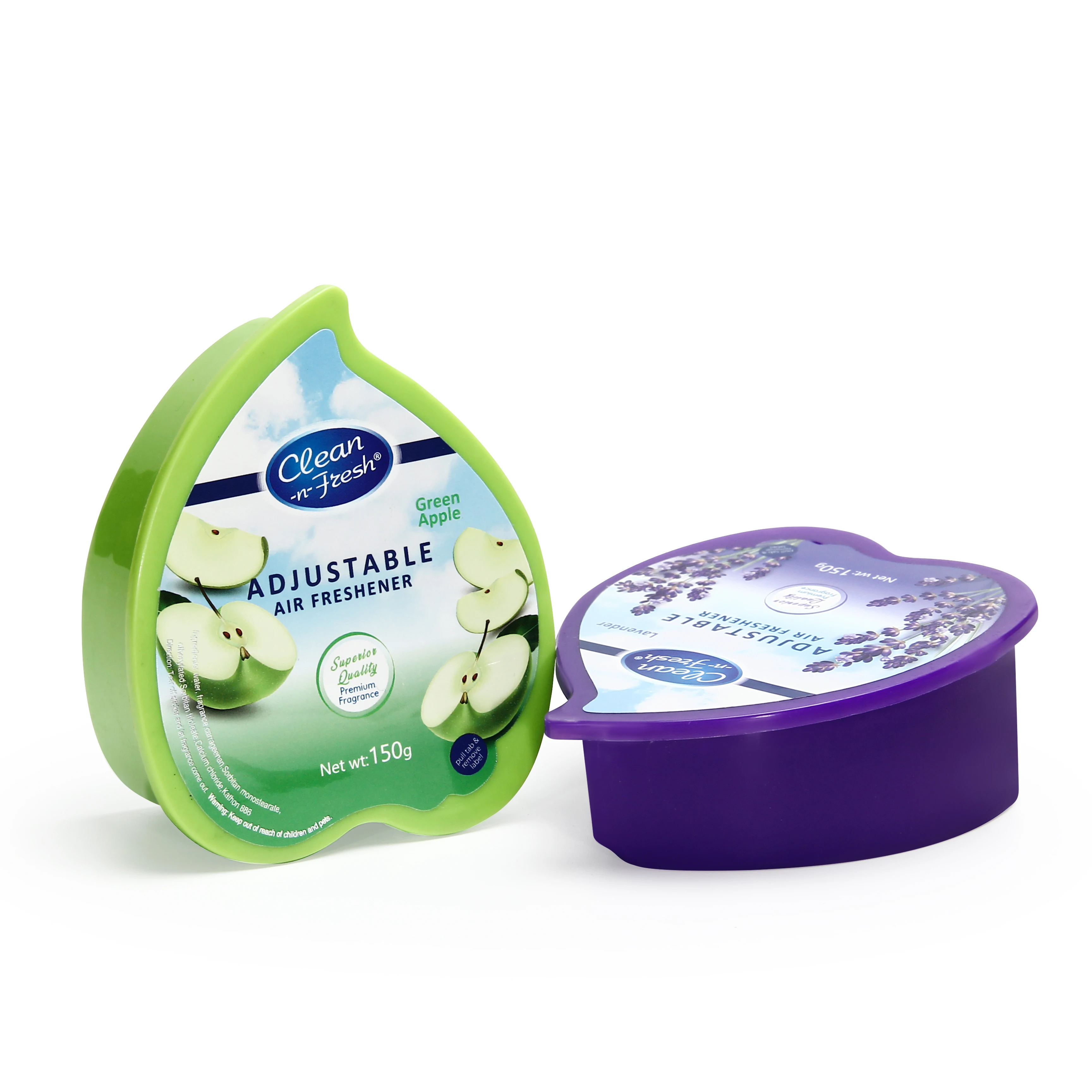 Eco-Friendly Peach Shape 150g Portable Solid Gel Air Freshener For Living Room, Bedroom, Toilet