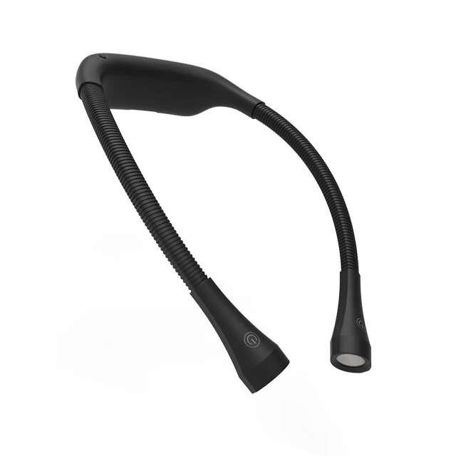 
2021 Hands free Hug neck book Lamp longlast rechargeable reading light neck portable night led book reading light 