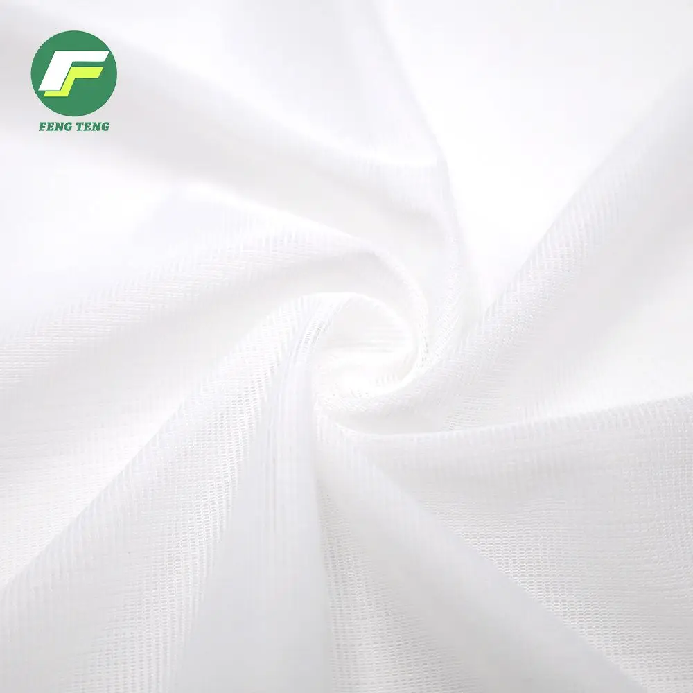 202 Foshan Supplier 0.38 Thickness Soft Shiny Knitted Fabric Mesh Polyester Knitting Fabric For Synthetic Leather for Lining