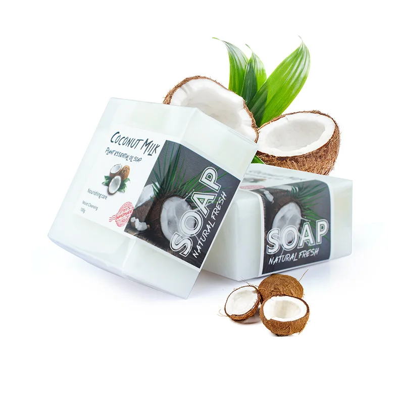 Private Label Moisturizing Coconut Oil Face & Body Bar Soap