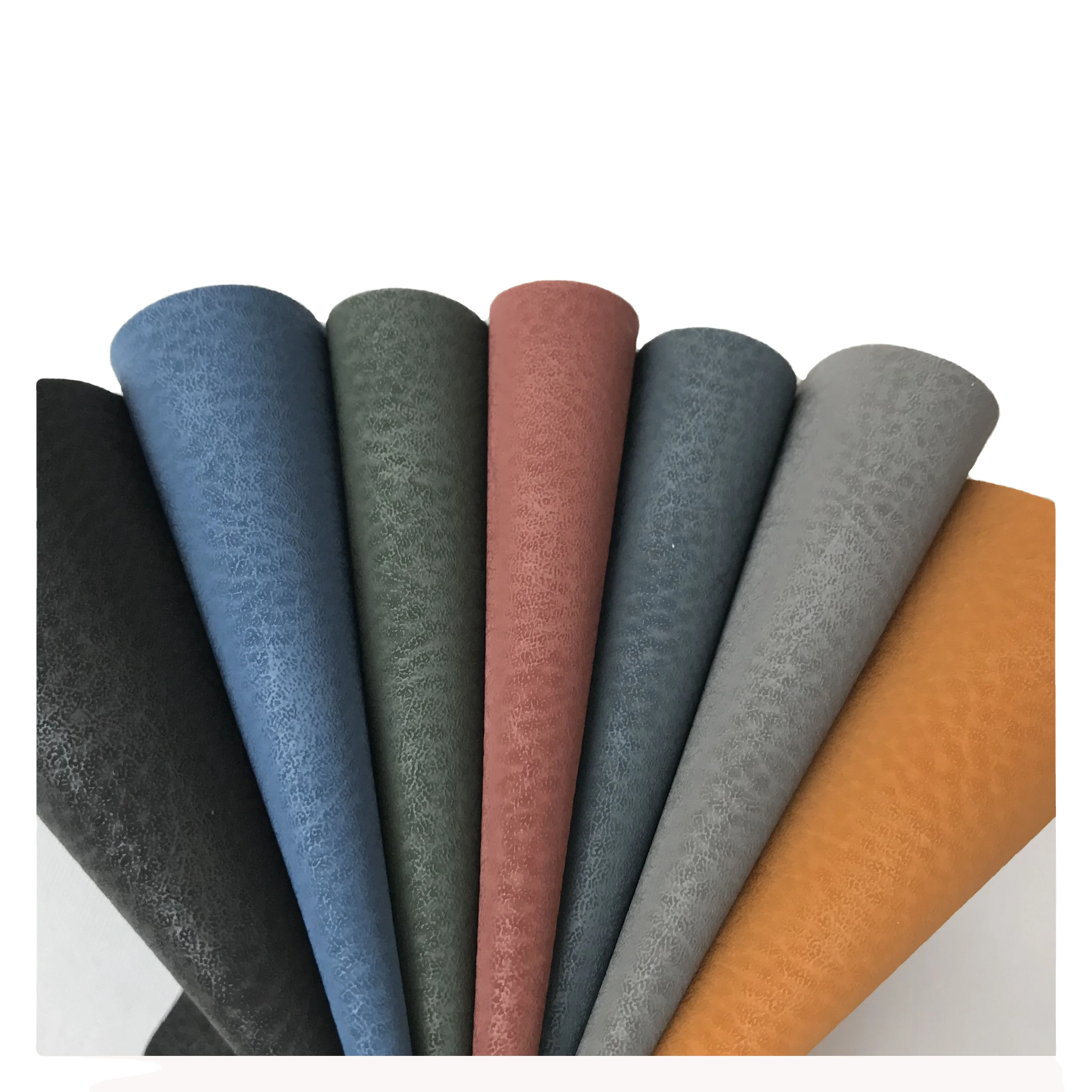 Vintage leatherette dull polish PVC  artificial leather for chairs