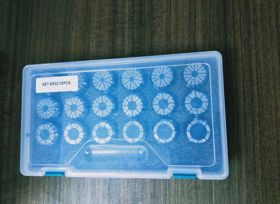 CNC Machine Tool ER32 Set Collet 18 pcs CNC Machine Tool Accessories