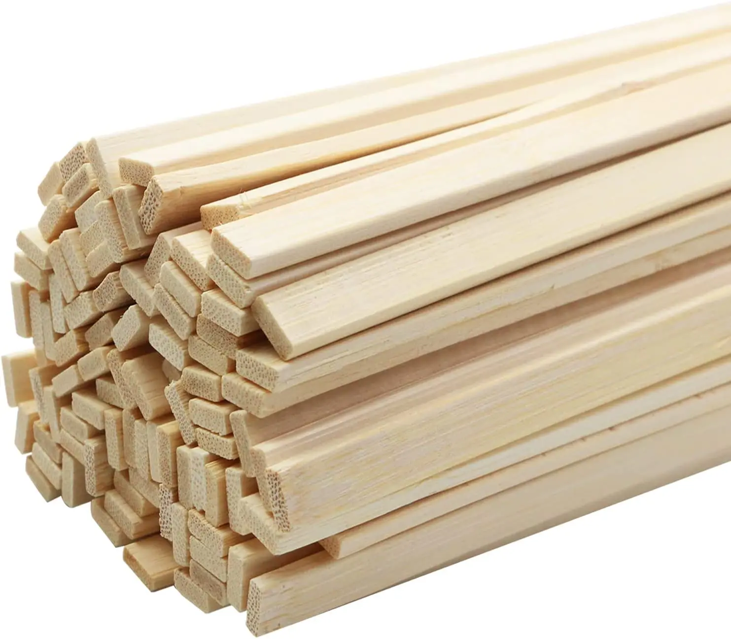 Jiangxi Wood Strips for kids toy Natural color unfinished bamboo Sticks Crafts Stakes for DIY Projects