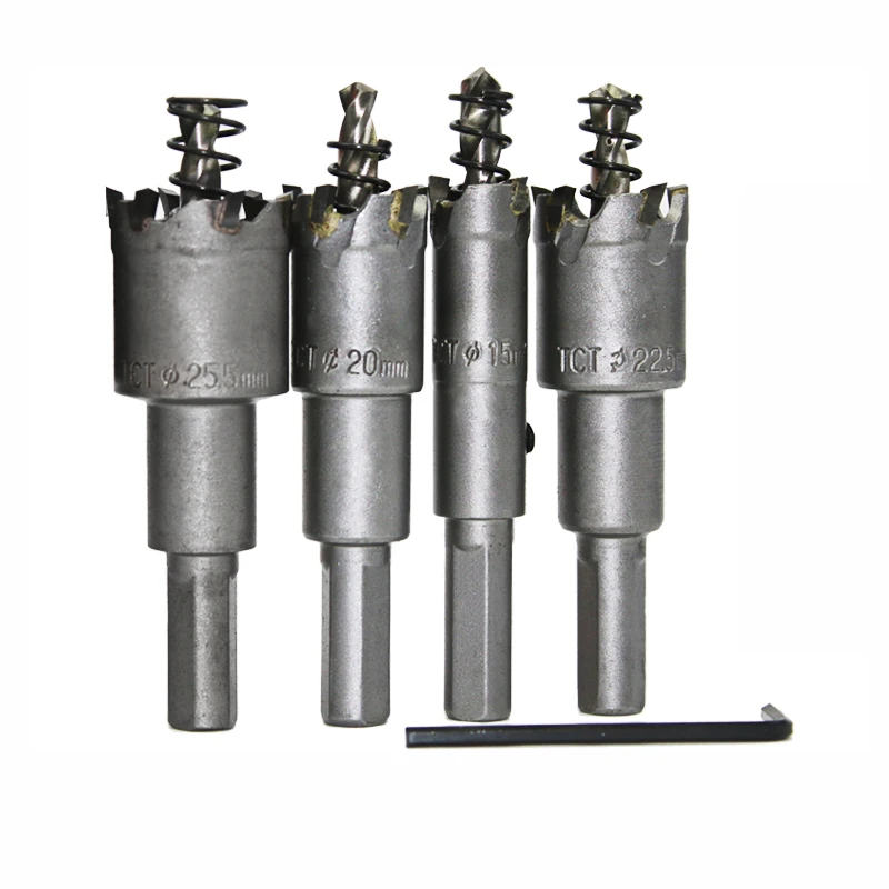 Wholesale hot sale TCT hole saw Cutter drill bit for Metal Stainless Steel carbide tipped Core Drills Diameter12-100MM