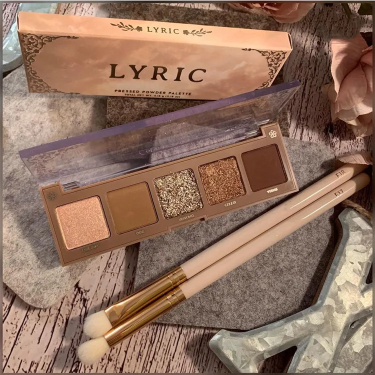 Top Selling 5 Colors Eyeshadow Palette Matte Glitter Metallic Eyeshadow Palette