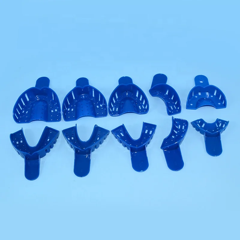 Orthodontic implant teeth tray disposable adjustable perforated sterilization plastic dental impression tray