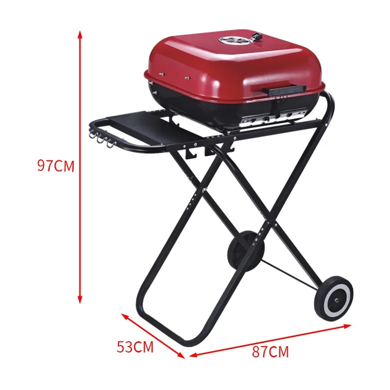 OEM ODM China manufacturer European style bread shape removable charcoal bbq grills Kettle Grill with Wheels
