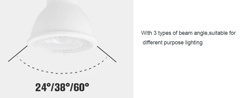 GU10 White Modern Plastic Factory Price High Quality Focus Cob Durable Anti-glare 3W LED Spot Light for Indoor