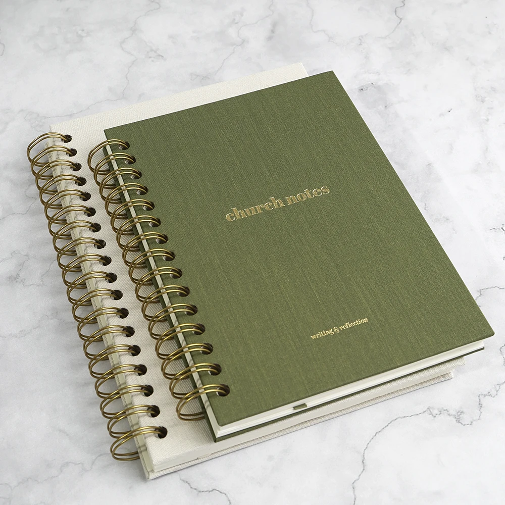 Customizable paper notebook book kit set wholesale spiral bound a5 intime fille bible prayers christian journal