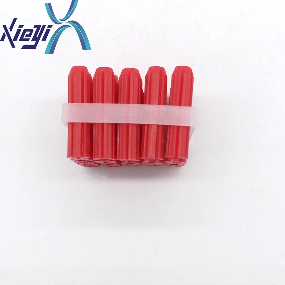 Fastener plastic fixing wall plug plastic straight through plastic wall plug PE