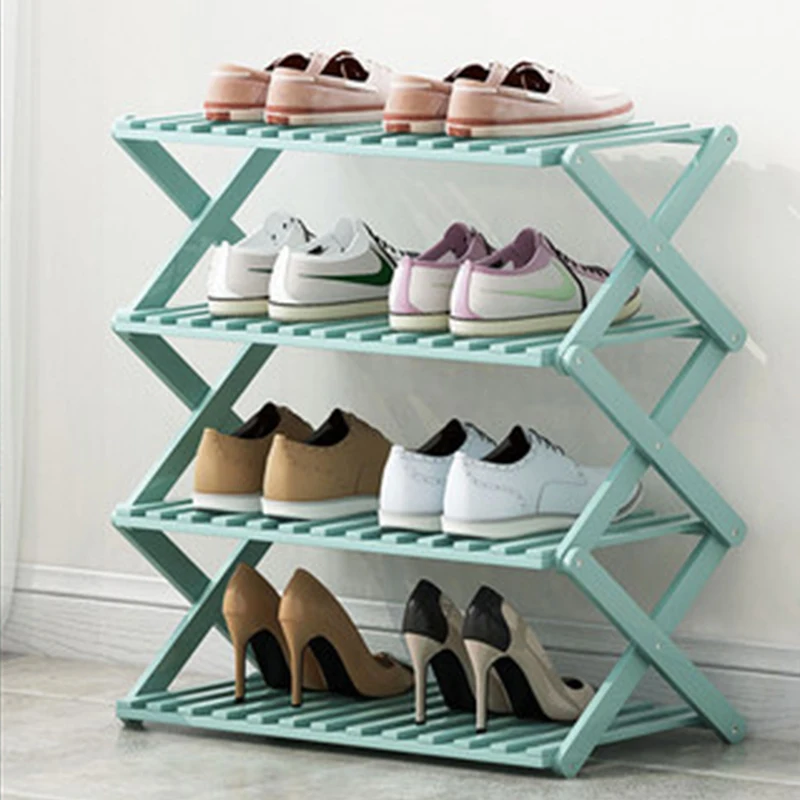 Living Room Bamboo Shoe Cabinet No installation required Modern Design Shoe Rack Shoe Cabinet Storage Organizer for Home