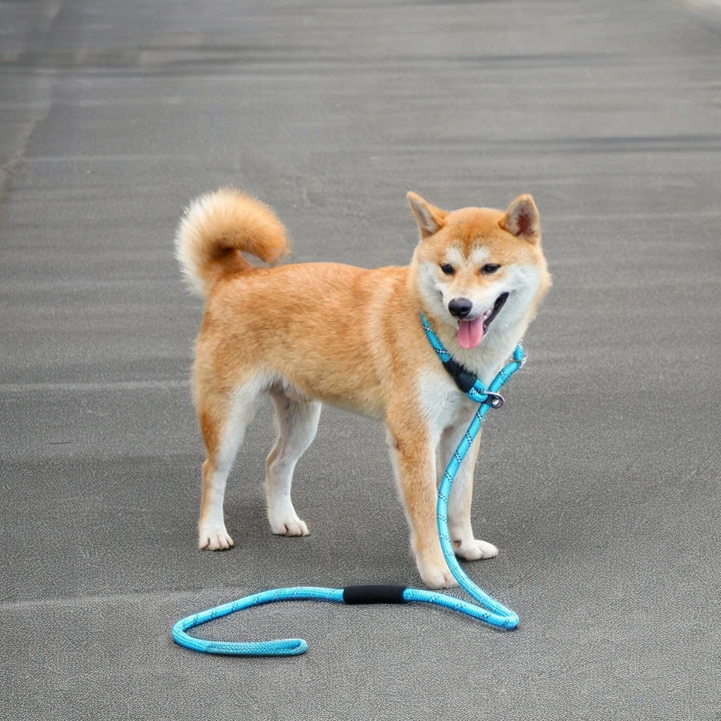 Adjustable Nylon Reflective Anti-Escape Pet Collar Personalized Striped Walk Your Dog Training Leash Sustainable Plastic