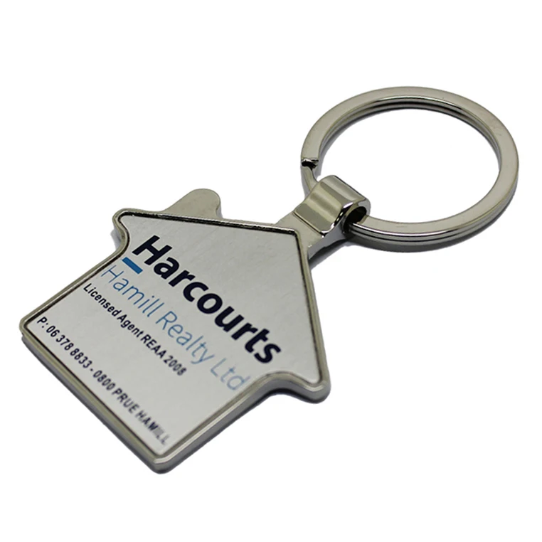 Wholesale Key Chain Maker Custom Logo Key Ring Bulk Zinc Alloy Silver Plated Metal Keychain