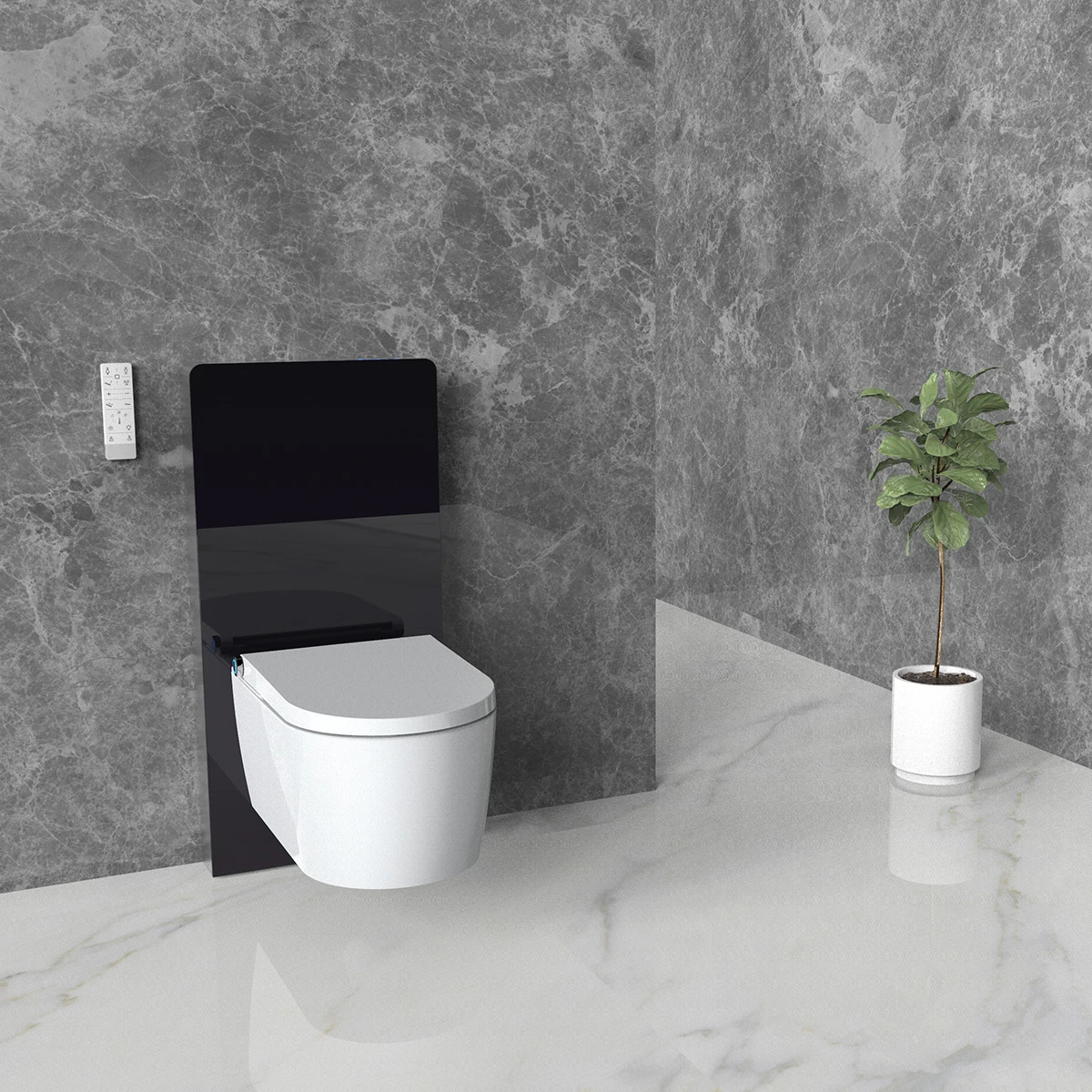 High Quality Wall Hung Toilette Hotel Intelligent Smart Toilet With Remote Control