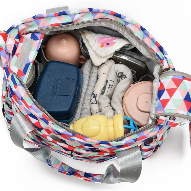 Wholesale Travel Diaper Tote Baby Bag Large Capacity Diaper Bag Tote Waterproof Fashion Diaper Bag