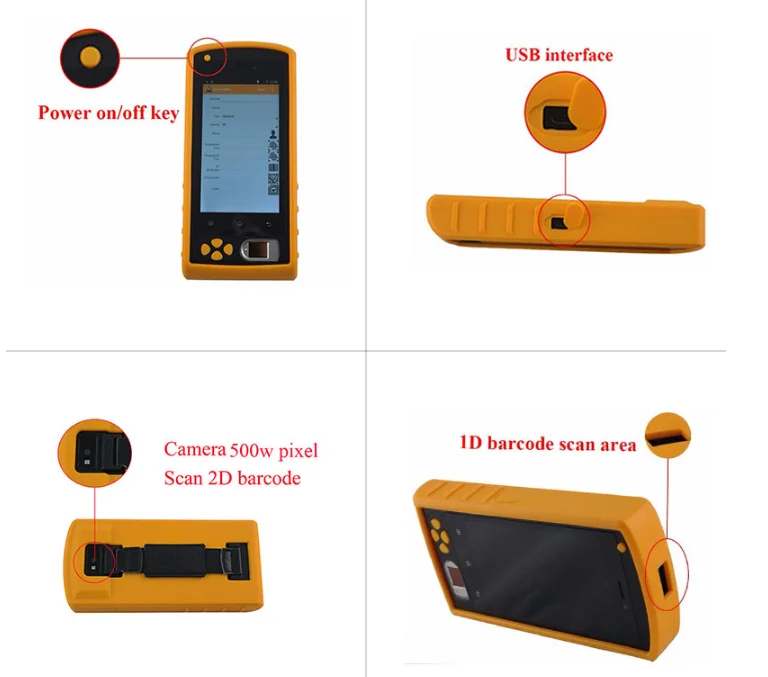 
HFSecurity FP05 5 inch Android Handheld Tablet Fingerprint RFID Time Recording with JAVA VB PHP Free SDK 