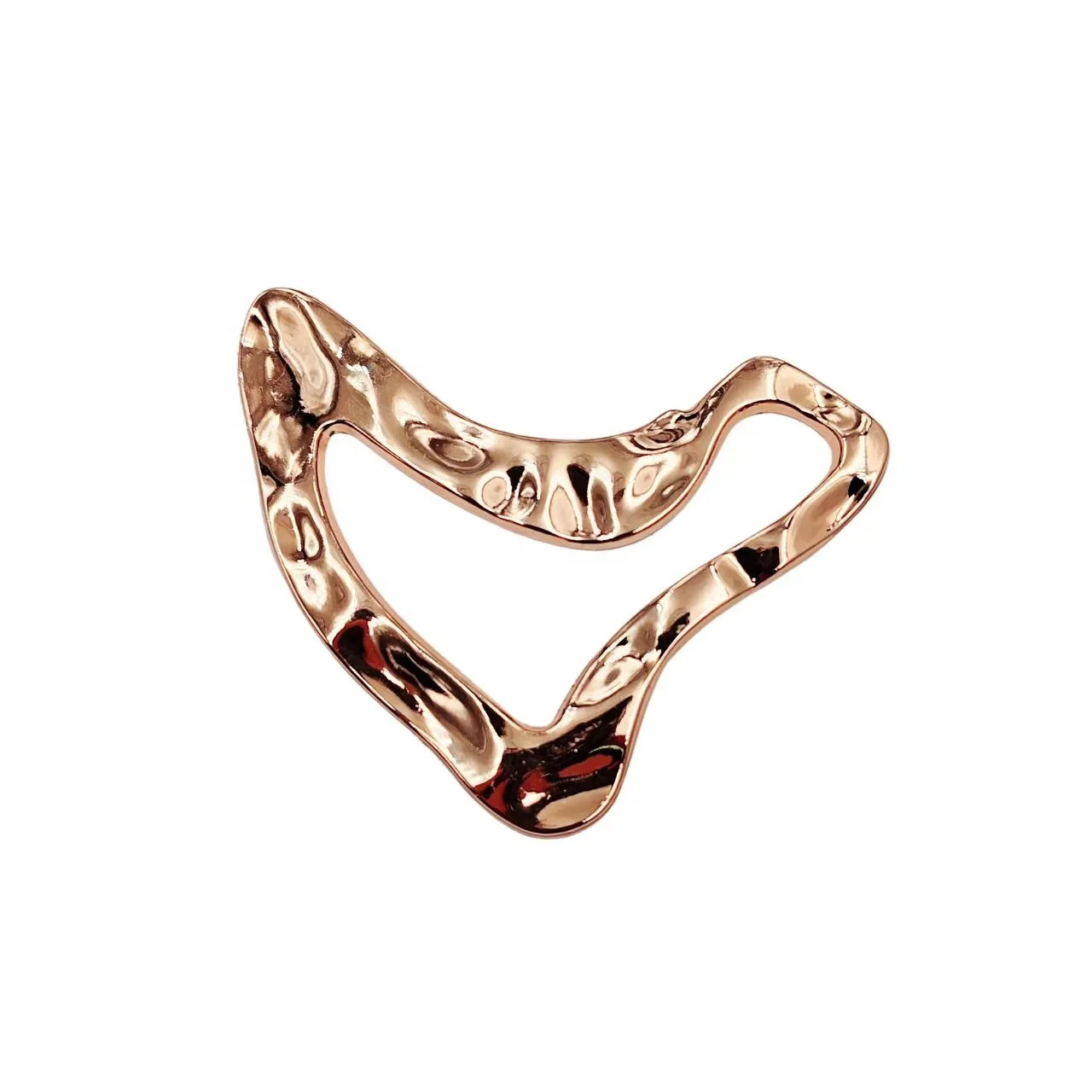 SHANGJIN Fashion luxury metal accessories metal hardware for clothes gold irregular rings