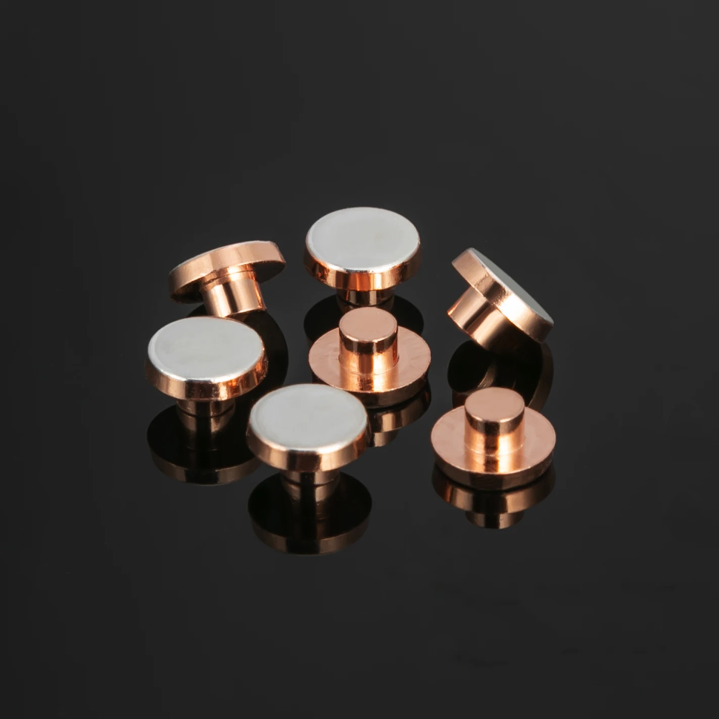 AgCdO Электрические контактные серебряные медные биметаллические контактные заклепки серебряные контактные точки для переключателя