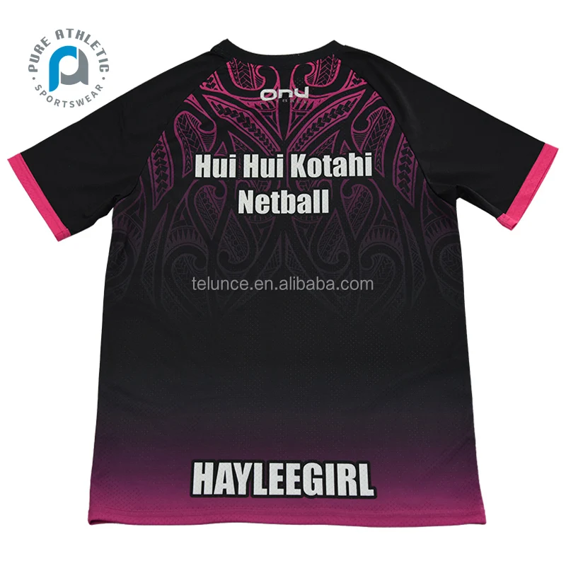 Pure custom short sleeve tattoo sublimation shirt sports maori mesh sublimated polunesian baseball tee shirt prints wholesale