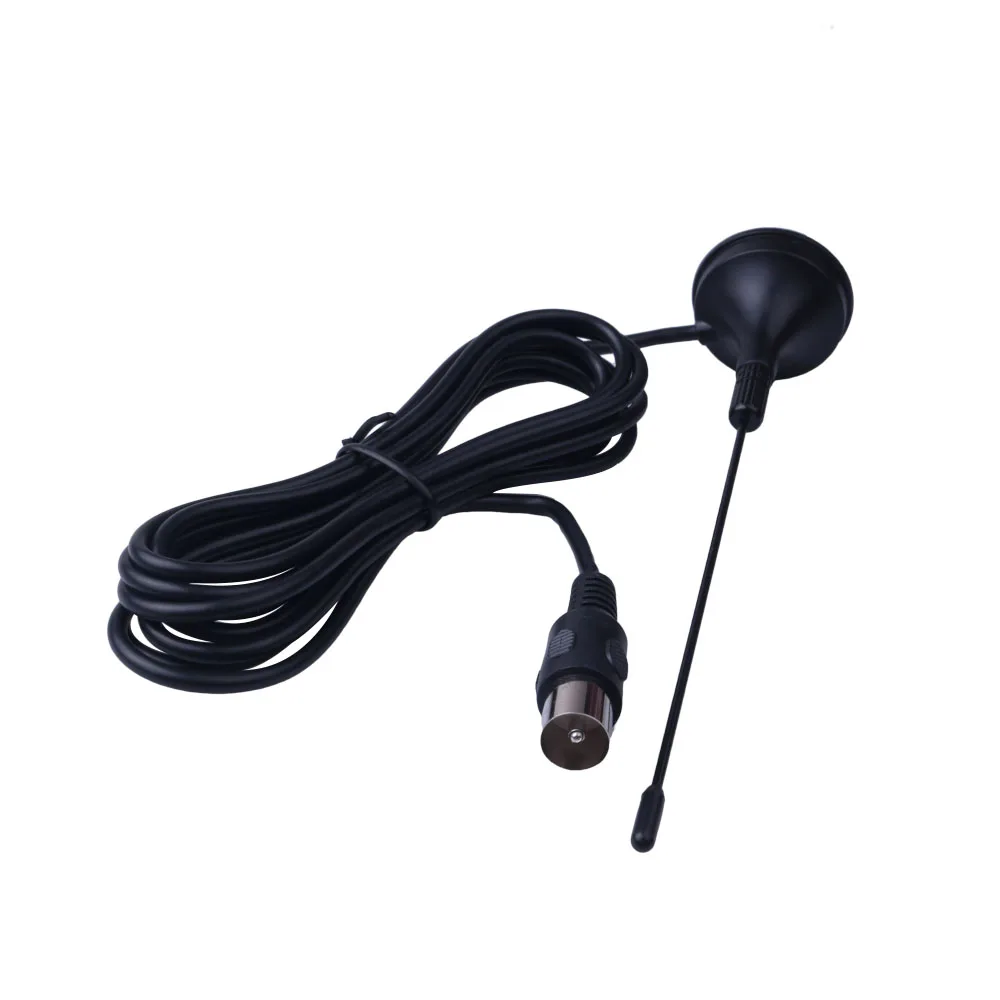 Digital TV Radio FM Antenna 80-868MHz Indoor Signal Booster Amplifier Magnetic Base Omni Antenna Home Receiver DVB-T2 ISDB DTMB