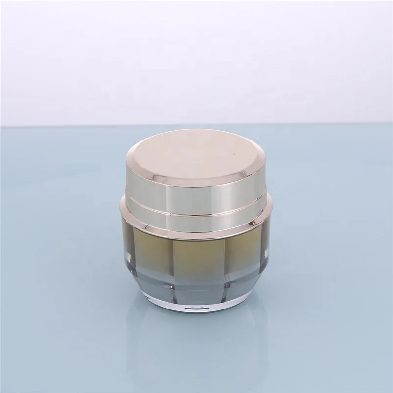 High Quality Luxury 50g Jars Yellow Lotion Bottle for Cosmetic Container