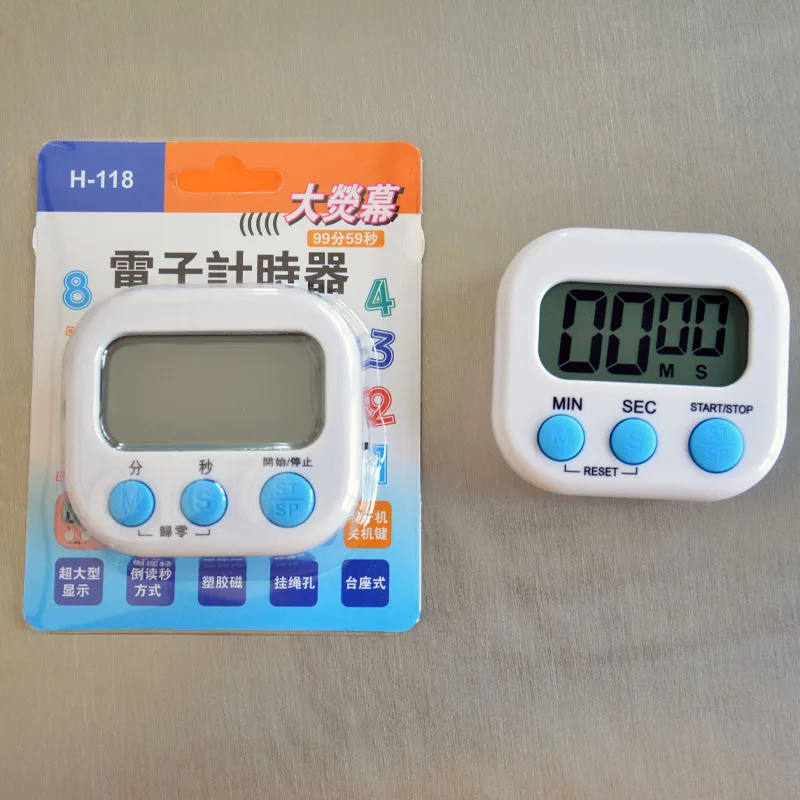 Custom Logo Portable Mini Countdown Square Electrical Digital Kitchen Timer