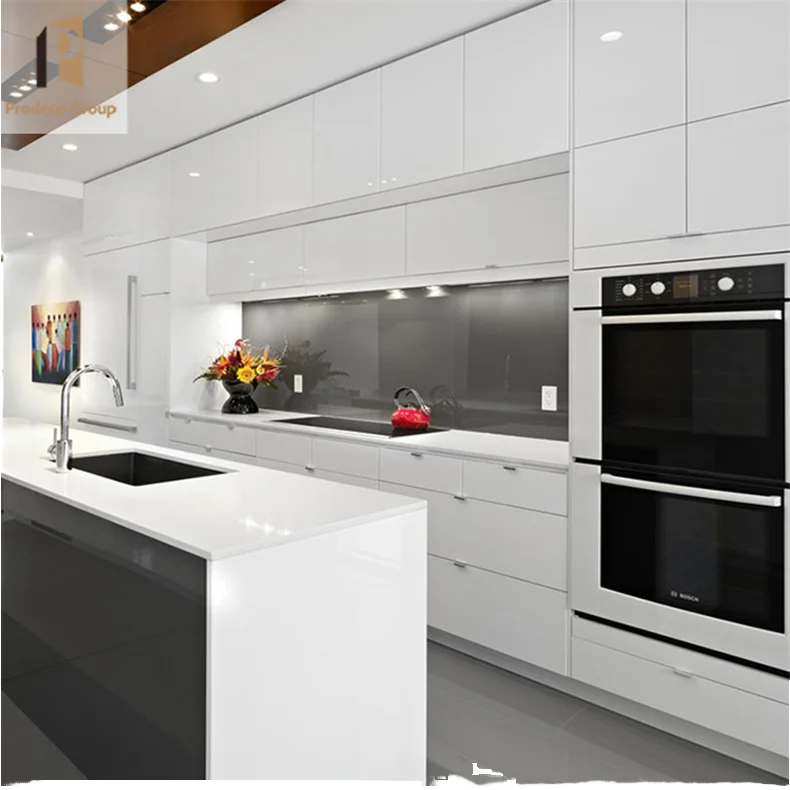 Prodeco Modern Kitchen Furniture Sets Smart Cabinet Design with MDF Carcase and Lacquer Door Panel In-Kitchen Joinery Idea