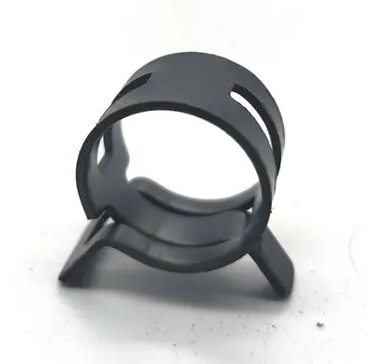 
yellow zinc plated spring 65mn galvanized Liquid gas mini fuel line hose tubing spring clips 