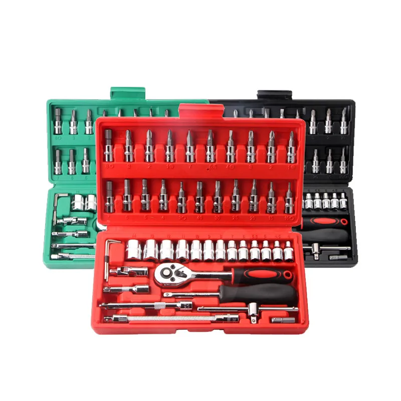 
Professional socket wrench mountain car auto tool box set bike tools repair kit pakistan 