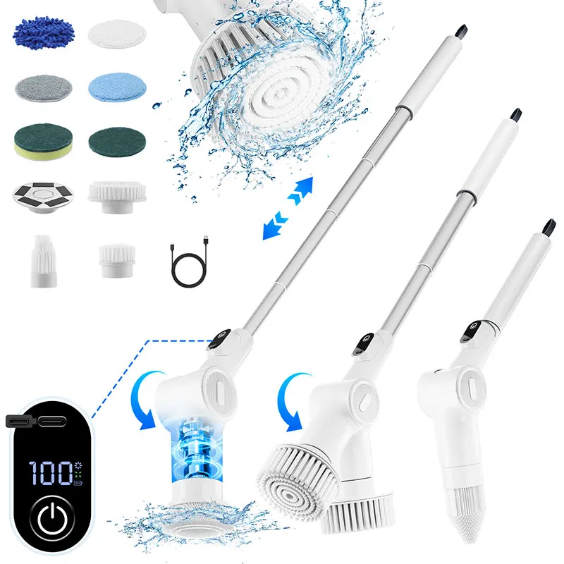 Mi Wind Robot Kitchen Bathroom Brush Electric Toilet Scrubber Electric Scrubbing Brush Electric Floor Cleaning Brush