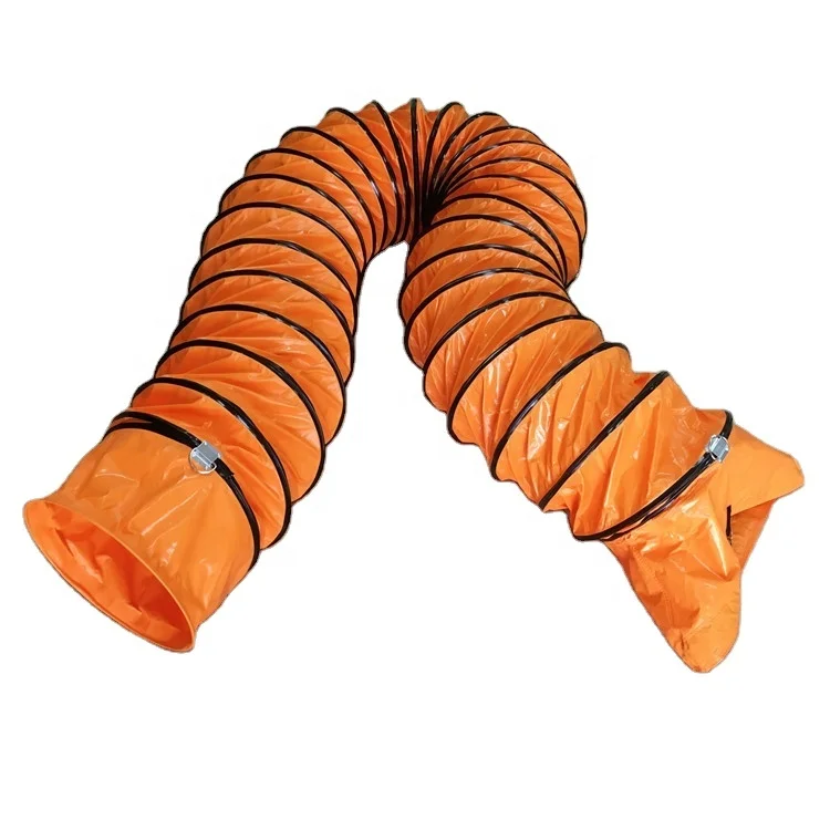300MM diameter fire retardant waterproof PVC polyester flexible air duct