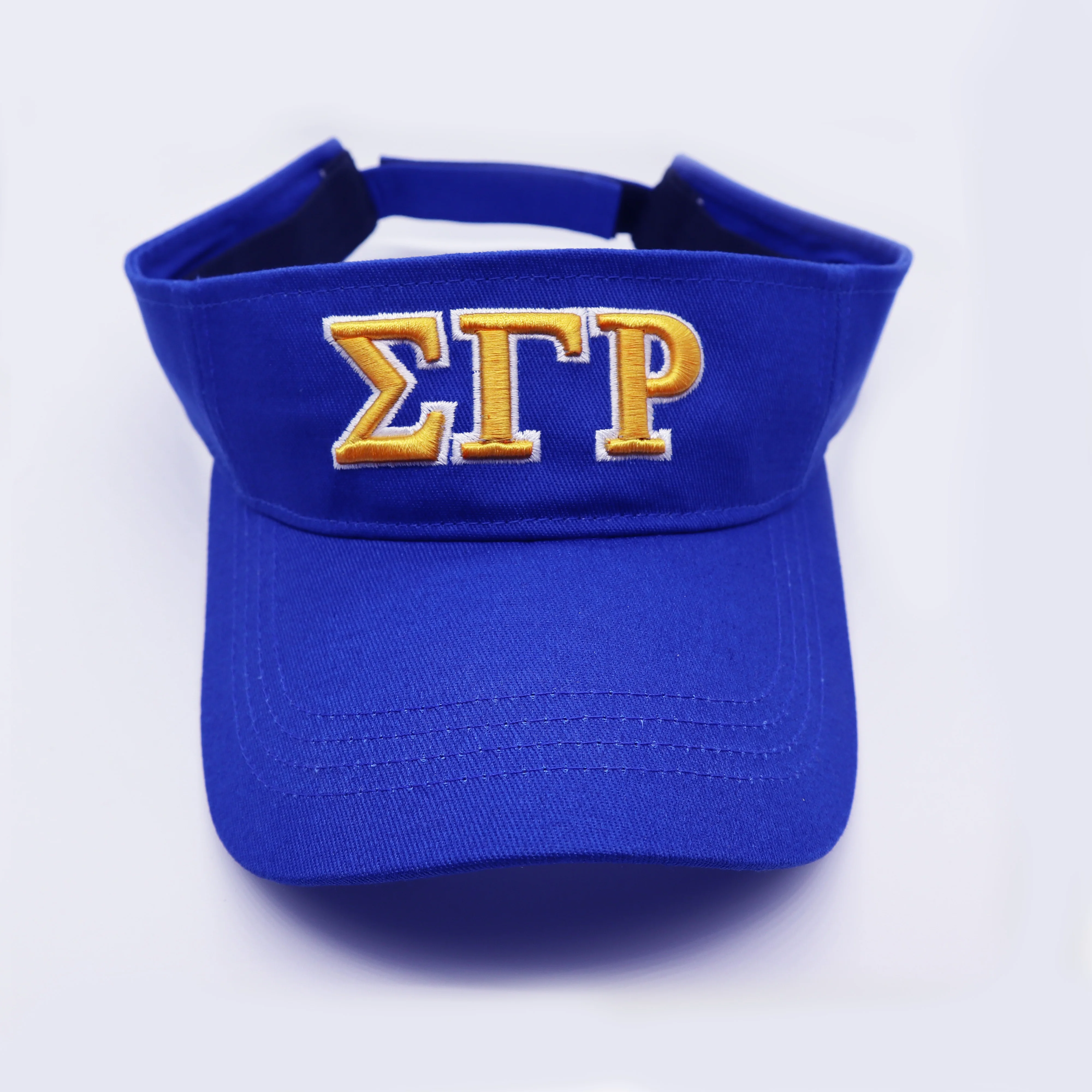 Gold Yellow Sigma Gamma Rho Sorority Visor Hat Greek Camo Visor Hat Personalized Logo Snapback Hat