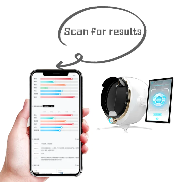 Newangie 2024 ai technology 3d facial scanner skin analyzer  facial skin analyzer machine