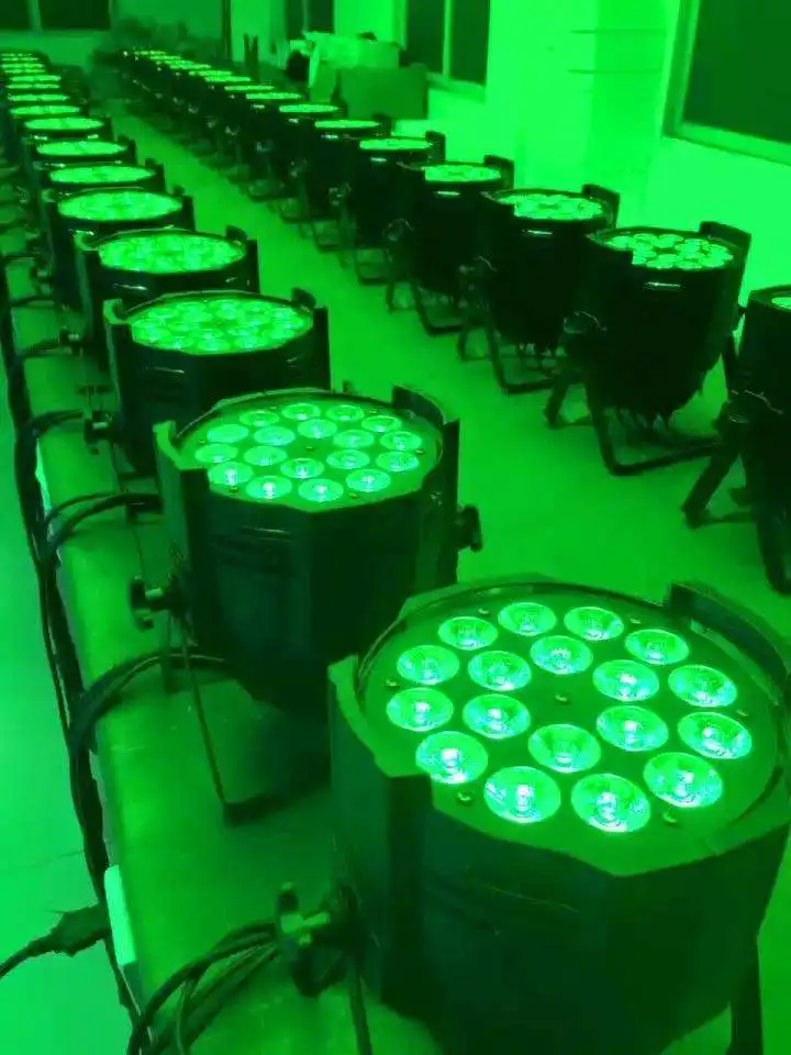 Indoor party disco wedding event dmx 18x10w RGBW 4 in 1 par can wash stage lights