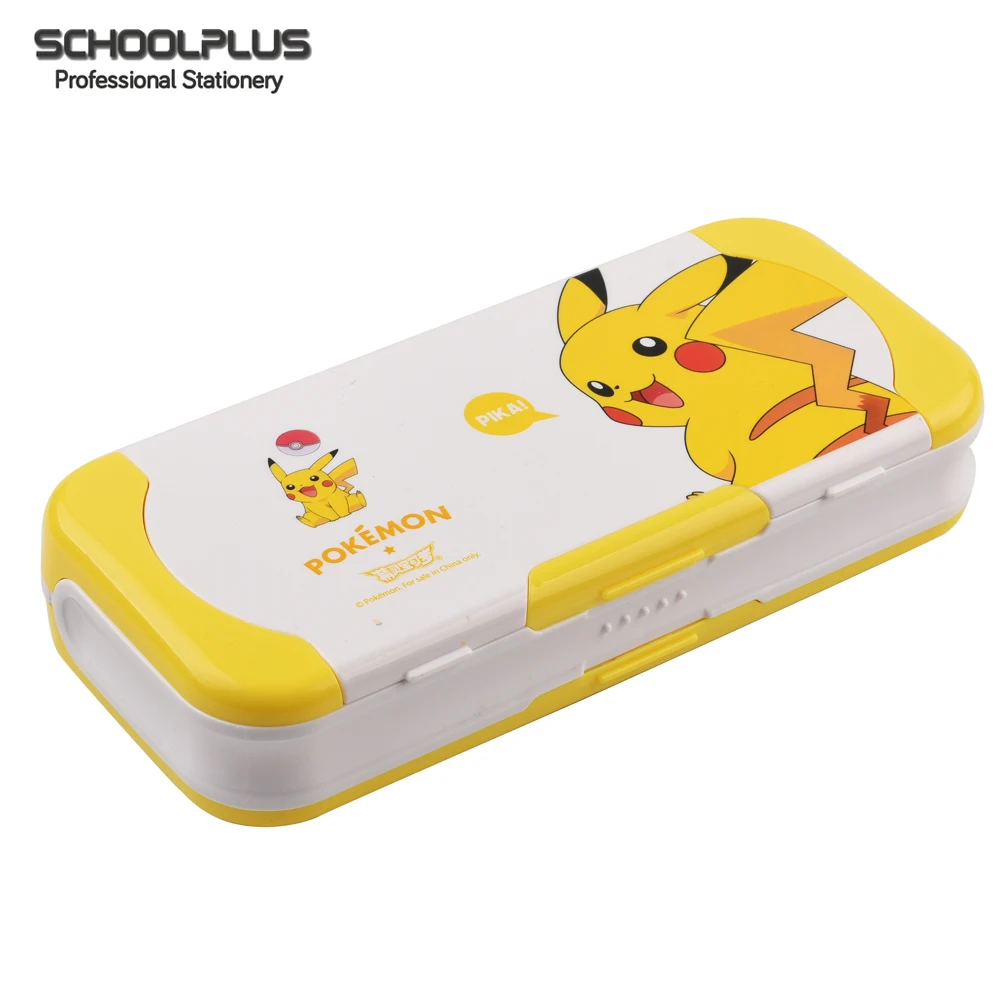 Factory Price novelty school pencil case stationery with rule set for kids