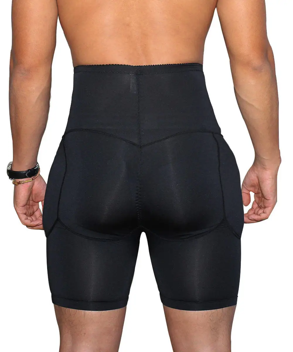 Mens Tummy Control Shapewear High Waist Slimming Bodysuit Shorts Boxer Briefs Body Shaper Long Leg Underwear