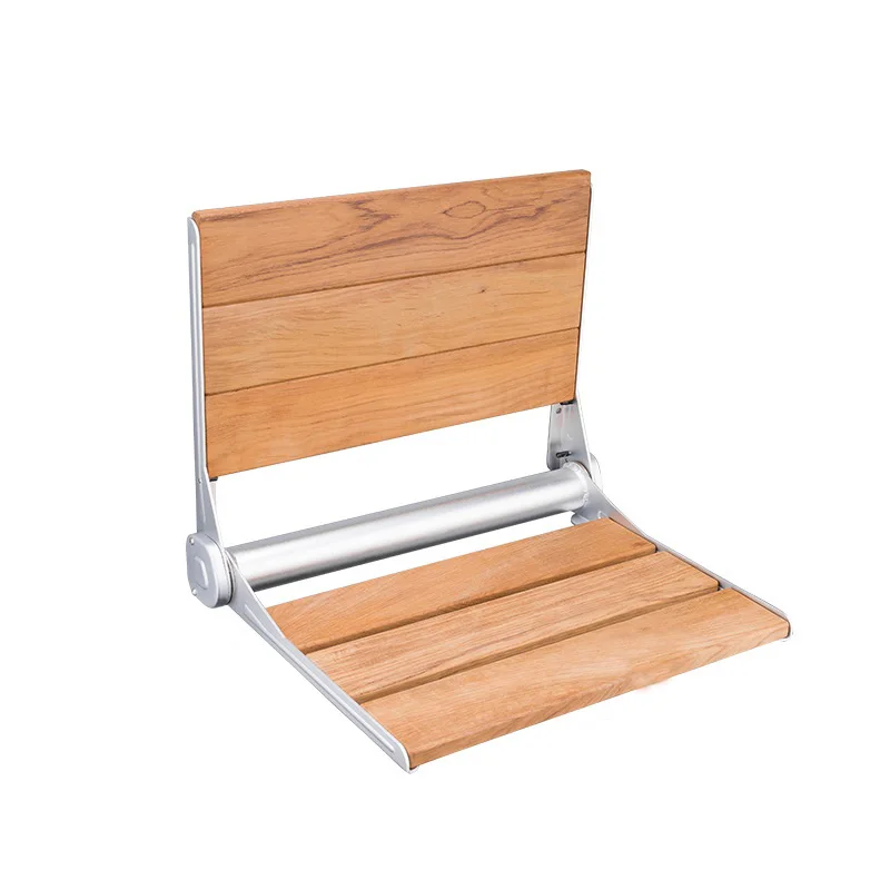 Folding Shower Bench Back Rest Seat Wall Mounted Shower Seat