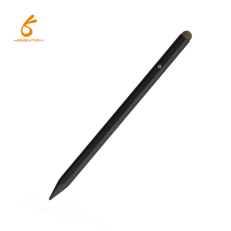 2 in 1 palm rejection  and tilt active stylus black pens for ios tablet and android