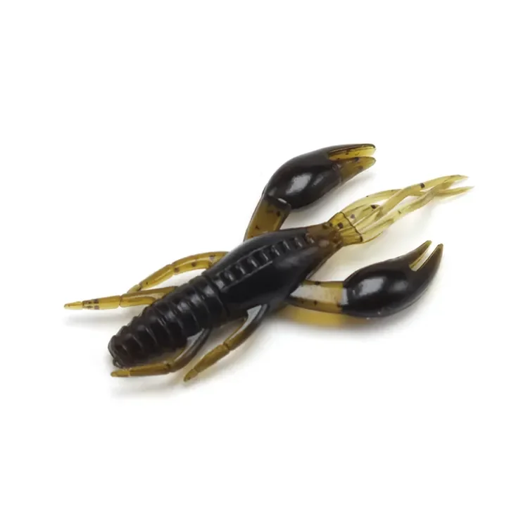 Wholesale PVC 20pcs/bag carp fishing Craw fish soft lures 4.5cm-6.2cm 1.95g shrimp creature bait soft lure