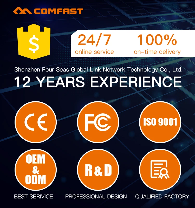 COMFAST Indoor 2.4Ghz Wireless AP CF-E320N V2 Support 65 Concurrent User 300Mbps Wifi Access Point 13