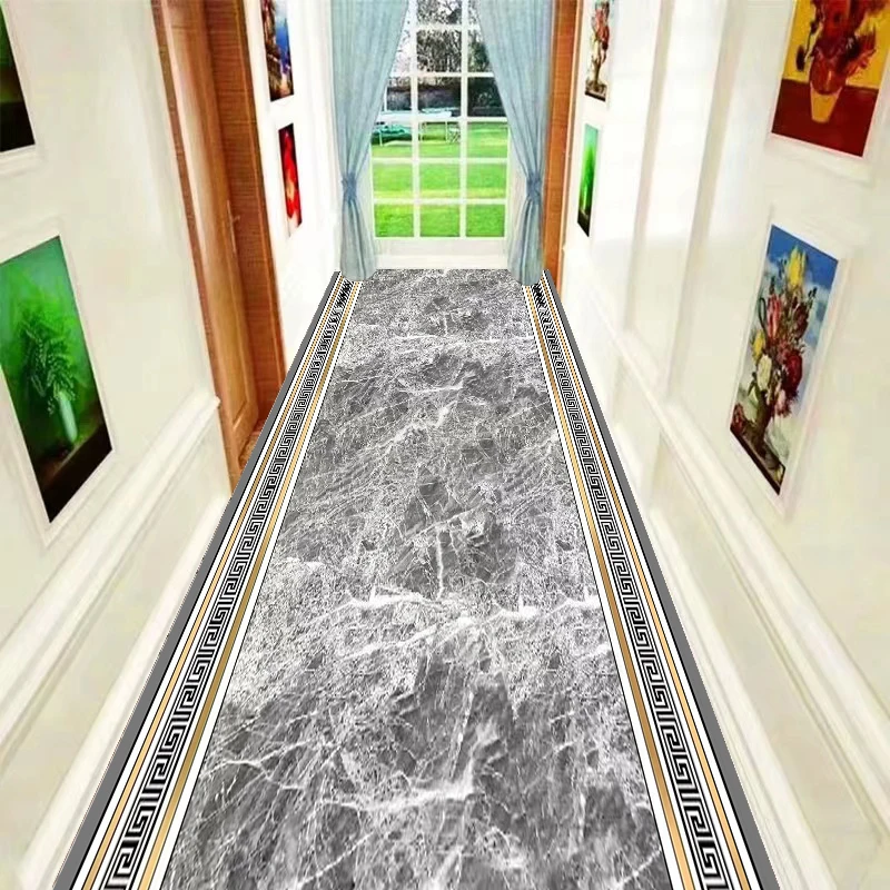 Washable Factory Carpets 3D Printed Customized Polyester Hallway High Quality Machine Anti Fatigue Runner Rugs Bedroom Carpet