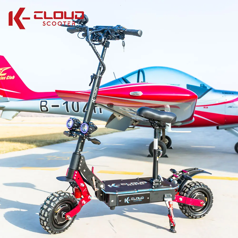 New Design 5600W 6000W Trotinette Electrique Off Road Dual Motor Powerful Adult 60V Electric Scooter For Sale