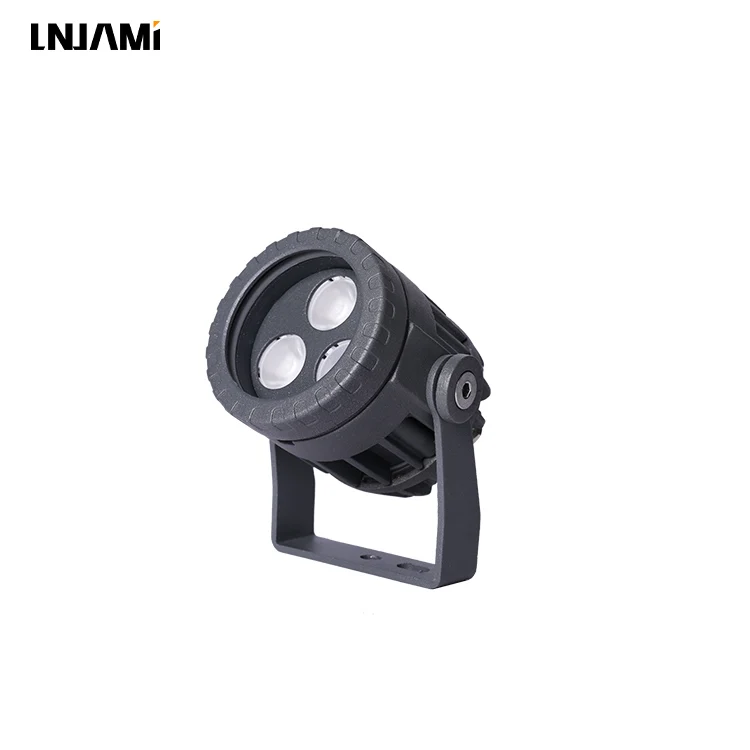 LNJAMI High Quality 6W 9W RGB Outdoor Floodlight DC 24V IP66 Mini RGB LED Flood Light For Garden Spotlights