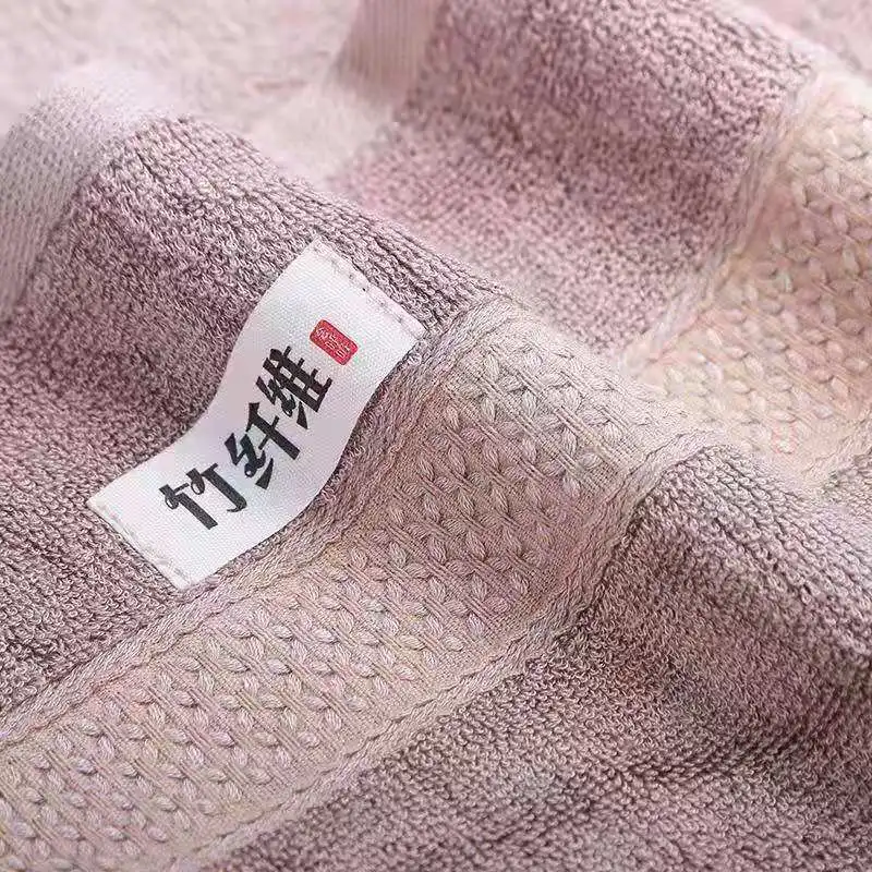 Stylish Soft Bamboo Cotton Towel Comfortable Customizable Logo Bamboo Cotton Towel
