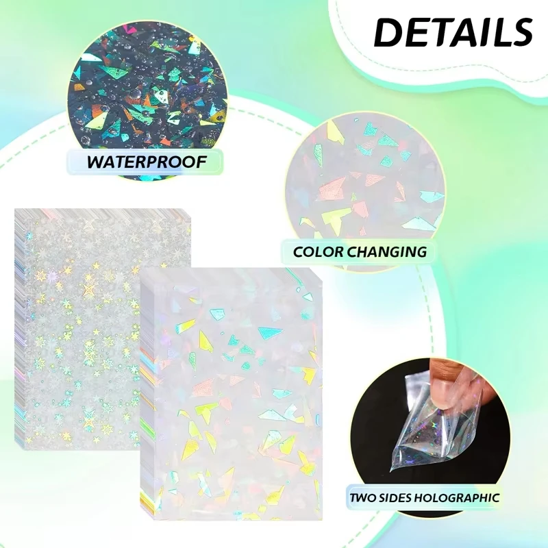 Custom size  Penny Sleeves Perfect Inner PP Trading Card Sleeves Gemstone Laser Matte Holographic Cards Sleeves